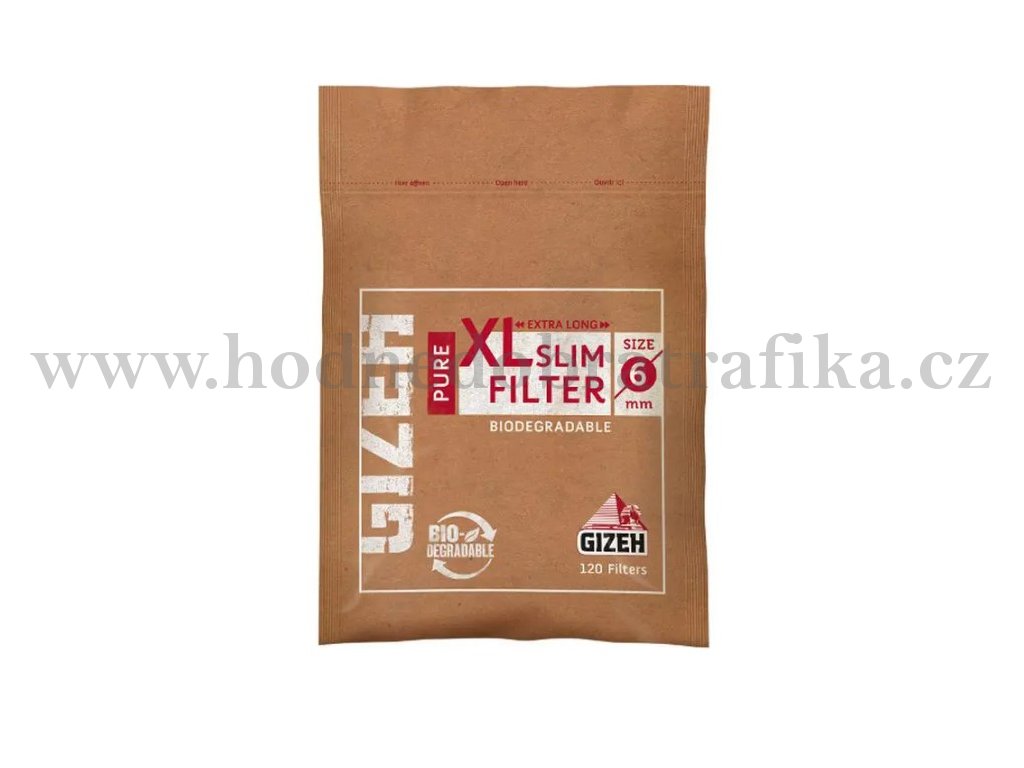 Cigaretové filtry Slim filter Menthol 6mm Gizeh 120 ks