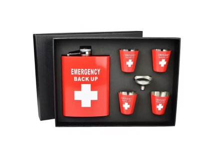 Dárková sada Emergency, placatka a pohárky4