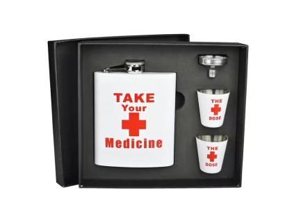 Dárková sada Medicine, placatka a pohárky4