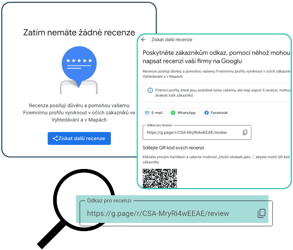 Ukázka hodnocení na Google