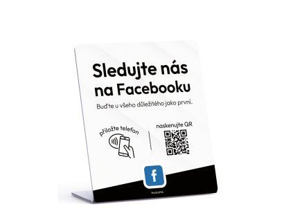 NFC & QR stojánek - Facebook
