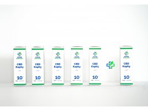 CBD kapky 10% HodsedokliduCZ Půlroční kúra (5+1zdarma)