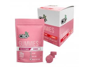 CBDfx Vegan bonbóny 200mg CBD Multivitamin pro ženy 32g