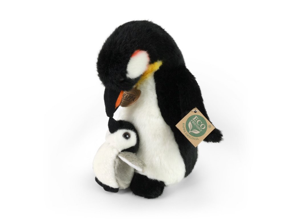 Rappa Plyšový tučňák s mládětem 22 cm ECO-FRIENDLY