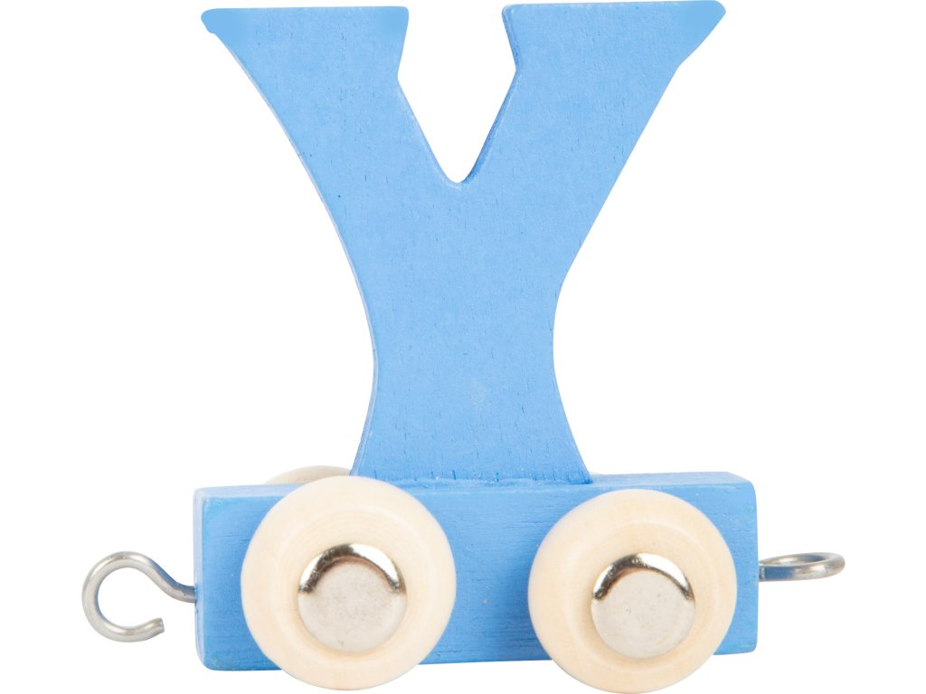 small foot Dřevěný vláček barevná abeceda písmeno Y