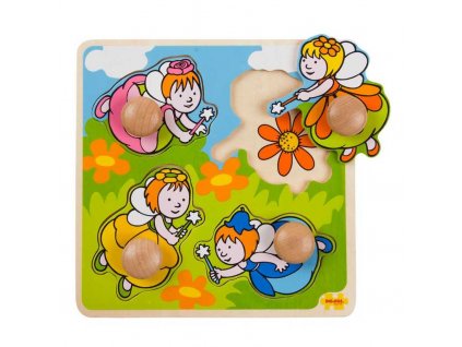 Bigjigs Toys Vkládací puzzle víly