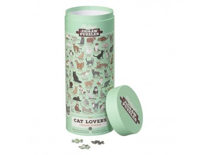 Ridley's Games Puzzle pro milovníky koček zelené 1000 dílků