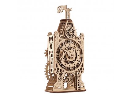 Ugears 3D dřevěné mechanické puzzle Hodinová věž