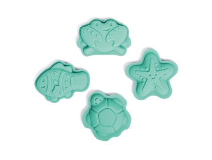 Bigjigs Toys Silikonové formičky zelené Eggshell