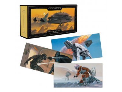 Chronicle Books Star Wars Předprodukční ilustrace 100 ks panoramatických pohlednic