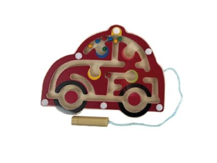 BJ911 AUTO %20D%C5%99ev%C4%9Bn%C3%BD%20magnetick%C3%BD%20labyrint%20%C4%8Cerven%C3%A9%20auto