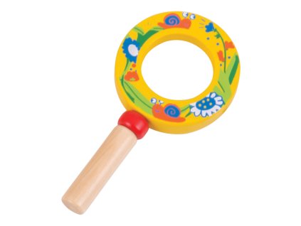 Bigjigs Toys minilupa 1ks žlutá