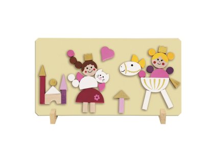 Detoa Magnetické puzzle princezny