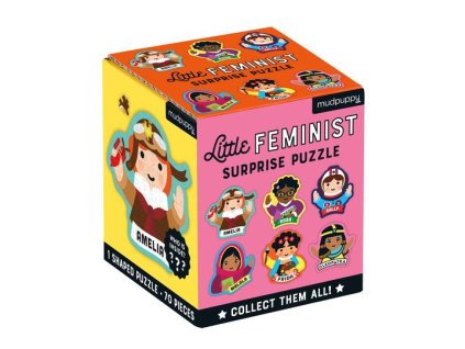 Mudpuppy Puzzle s překvapením Feminist 70 dílků
