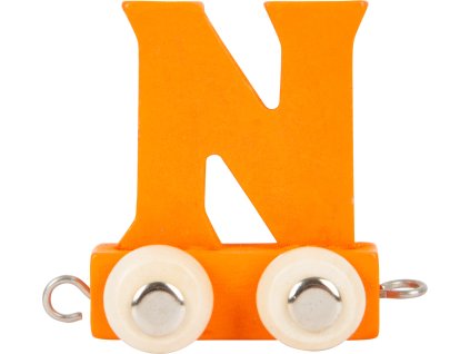 small foot Dřevěný vláček barevná abeceda písmeno N