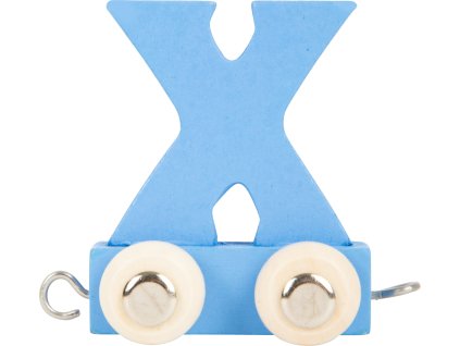 small foot Dřevěný vláček barevná abeceda písmeno X