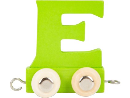 small foot Dřevěný vláček barevná abeceda písmeno E