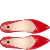 Dámské lakované balerínky Högl 0-170004 červené (Barva červená, Velikost 41)