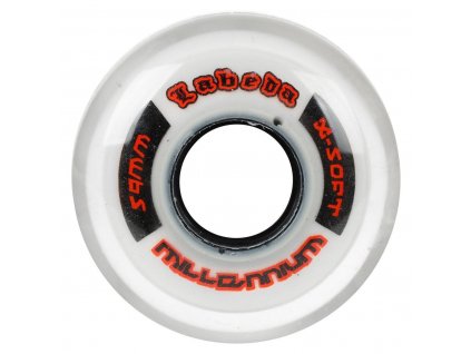 Kolečko LABEDA Gripper Millennium X-Soft 74A Roller Hockey Wheel - Clear/White