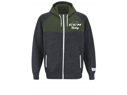 MIKINA CCM ACADEMY FULL ZIP HOOD