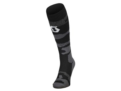 SCOTT Men Socks Mid Long Camo Dark GreyWhite