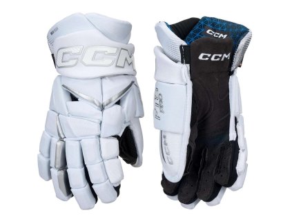 hokejove rukavice CCM Jetspeed FT8 Pro White 2025