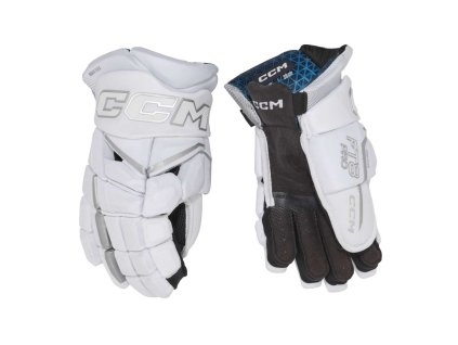 hokejove rukavice CCM Jetspeed FT8 Pro White Silver