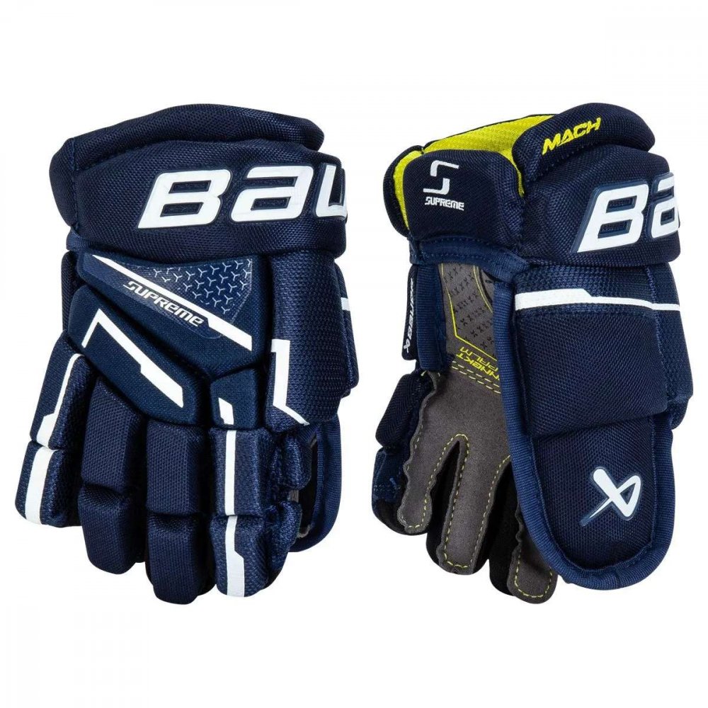 Detské rukavice Bauer Supreme Mach Farba: navy modrá, Veľkosť rukavice: 8"