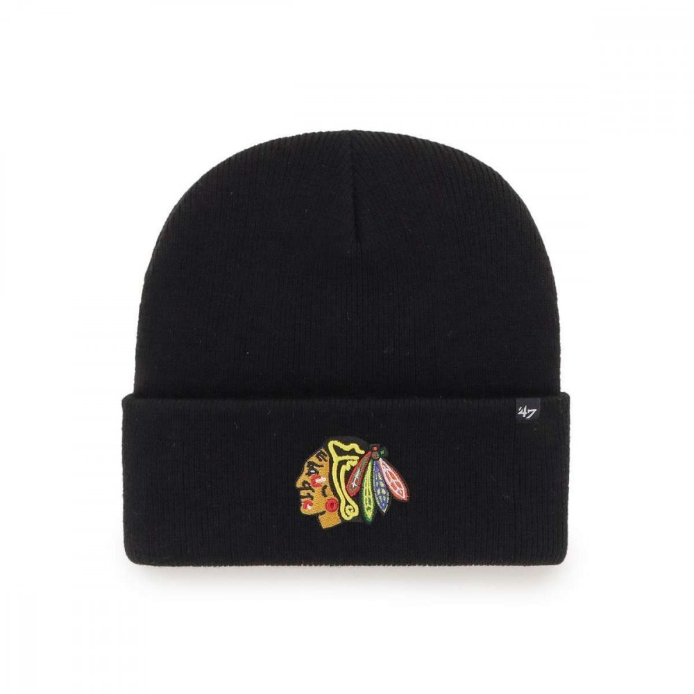 ´47 Brand Zimná čiapka NHL 47 Brand Haymaker Farba: čierna, Nhl: Chicago Blackhawks