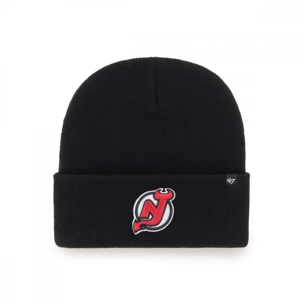 ´47 Brand Zimná čiapka NHL 47 Brand Haymaker Farba: čierna, Nhl: New Jersey Devils