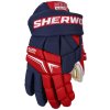 Hokejové rukavice Sher wood Legend navy červeno čierne