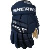 Hokejové rukavice Sher wood Legend navy biele