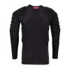 Kompresné tričko CCM Padded Goalie LS Black chrbát