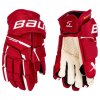 Hokejové rukavice Bauer Supreme M5 Pro Intermediate cervena