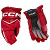Hokejové rukavice CCM Jetspeed FT8 Senior červené