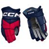 Hokejové rukavice CCM Jetspeed FT880 Navy červeno biela