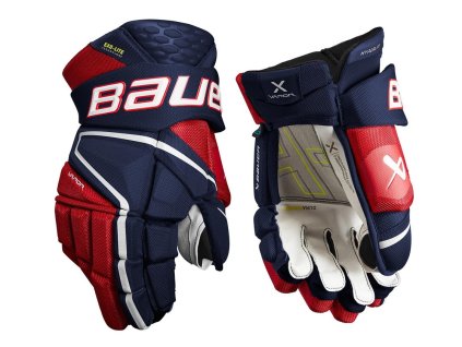 Hokejové rukavice BAUER S22 Vapor HYPERLITE Sr. (Zvoliť   14" Black Red)