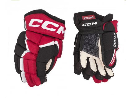 HOKEJOVÉ RUKAVICE CCM JETSPEED ​​680 JUNIOR BLK-RED-WHT