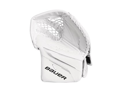 Brankárska lapačka BAUER CG X5 PRO Senior (Zvoliť   White/Black Regular - Ľavá ruka)