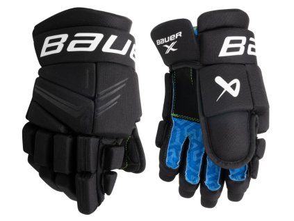 Hokejové rukavice BAUER S24 X JUNIOR (Zvoliť   10" Black White)