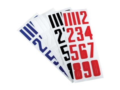 Čísla na prilbu (Zvoliť   Biela)