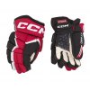 HOKEJOVÉ RUKAVICE CCM JETSPEED ​​680 SENIOR BLK-RED-WHT