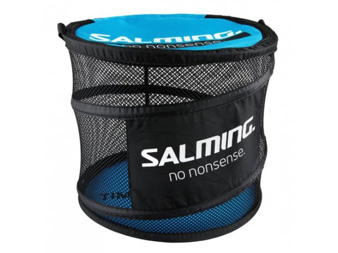 salming floorball bag barrel cyan black