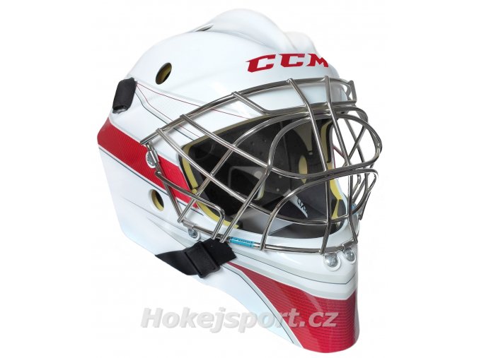 ccm goalie mask axis 1 5 wht red 0