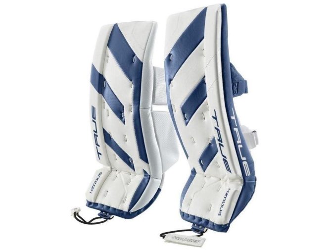 true goalie leg pads hzrdus jr whiteblue