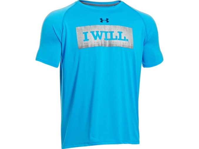 Triko Under Armour I WILL Short Sleeve Tee Blue