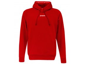 ccm mikina team pullover hoodie red 1