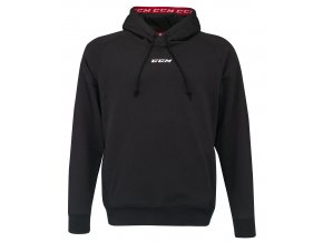 ccm mikina team pullover hoodie blk 1