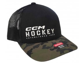 ccm ksiltovka camo meshback trucker blk 1