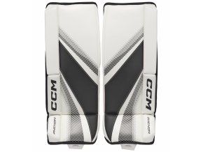 ccm goalie pads phenom yth white black 1